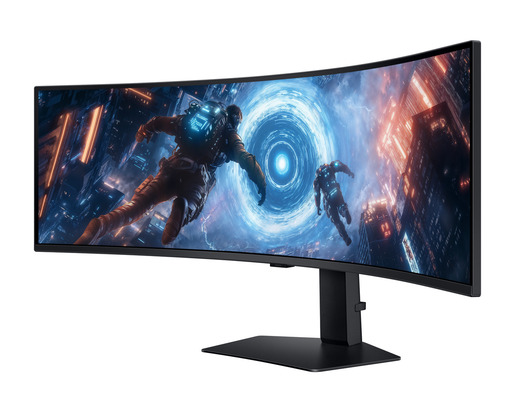 SAMSUNG monitor Odyssey G9 G91F gaming zakrivljeni, 49, DualQHD, VA, 350 cd/m2, AMD FreeSync Premium Pro, HDR600, DP, HDMI, 144Hz, 1ms