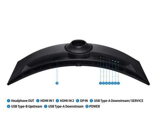 SAMSUNG monitor Odyssey G9 G91F gaming zakrivljeni, 49, DualQHD, VA, 350 cd/m2, AMD FreeSync Premium Pro, HDR600, DP, HDMI, 144Hz, 1ms