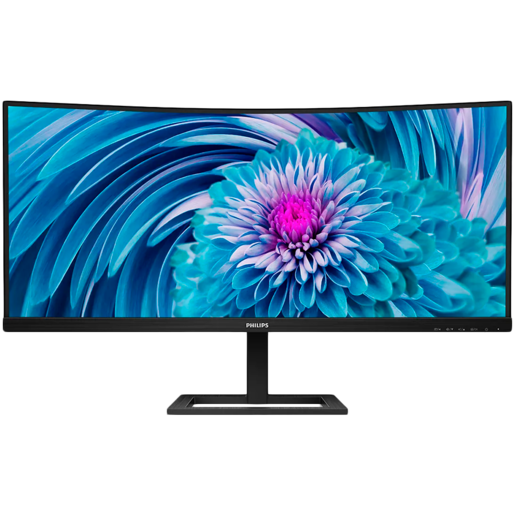 PHILIPS monitor 346E2CUAE zakrivljeni USB Type C, 34, UWQHD, VA, 300 cd/m2, Adaptive Sync, HDMI, DP, 100Hz, 1ms (