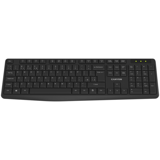 CANYON tastatura KB-W01 bežična crna