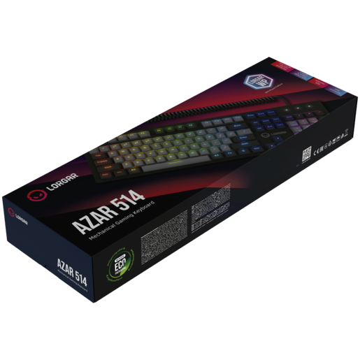LORGAR tastatura Azar 514, ,gaming mehanička, RGB backlight, crna, EN layout