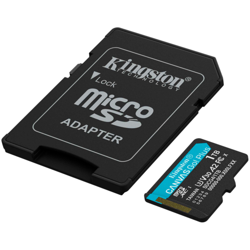 KINGSTON microSDXC 1TB  Canvas Go Plus Gen4 200MB/s A2 U3 V30 Card + Adapter
