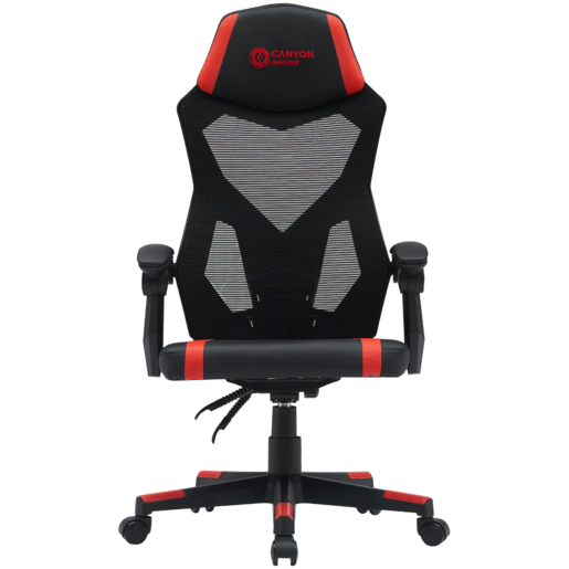 CANYON gaming stolica Flow MCH01 Mesh Black Red