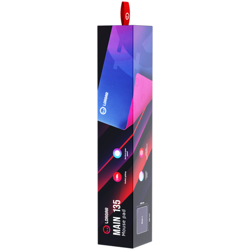 Lorgar podloga za miš Main 135, Gaming High-speed surface, Purple anti-slip rubber base, size: 500mm x 420mm x 3mm, weight 0.41kg