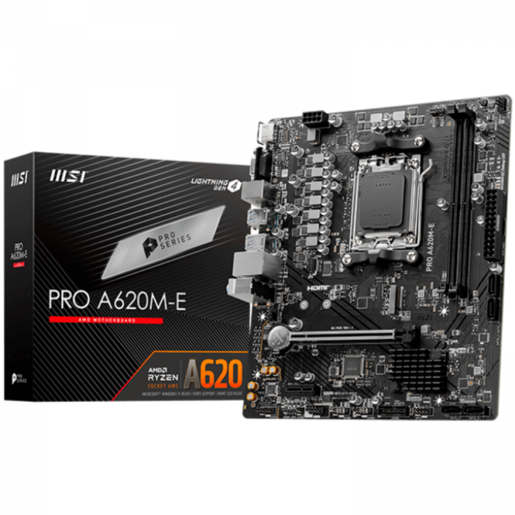 MSI matična ploča PRO A620M-E, mATX, Socket AM5, DDR5, HDMI, VGA, 7.1 HD Audio