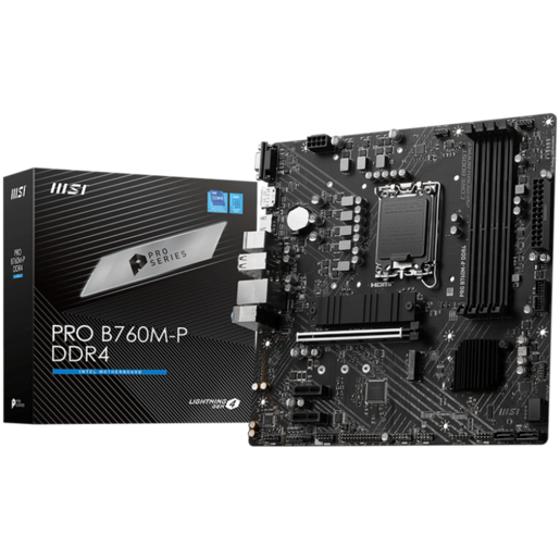 MSI matična ploča B760 LGA 1700 4x DDR4 1x HDMI 1x DisplayPort 1x VGA 2x M.2 4x SATA mATX
