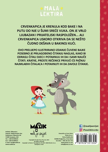 Crvenkapica – Mala lektira