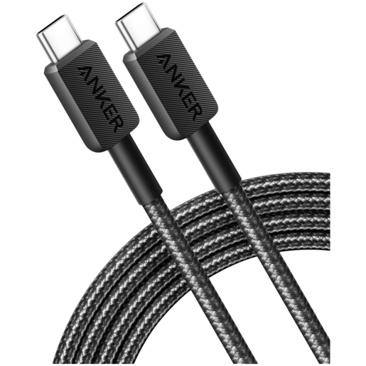 Anker 322 USB-C na USB-C kabel 90 cm pleteni crni
