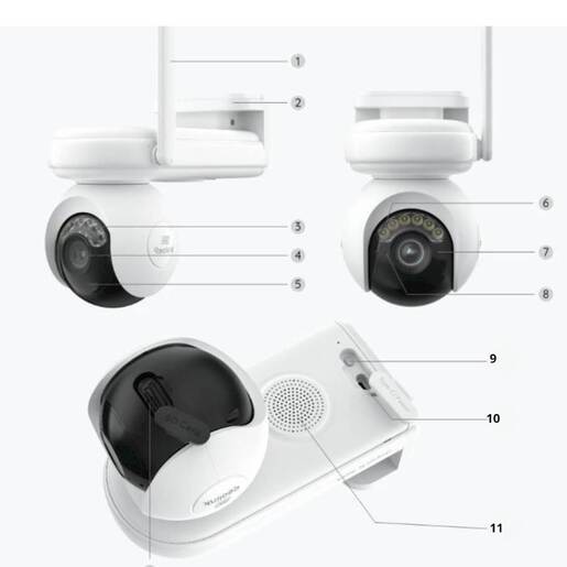 REOLINK Ip Kamera Altas serija B660 Nocni 4K ColorX, 360 stepeni, WI-FI 6