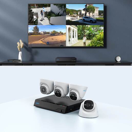 REOLINK NVR snimac  NVS8-5MD4 5MP, 8 kanalni NVR, 2TB HDD, 4x POE kamera