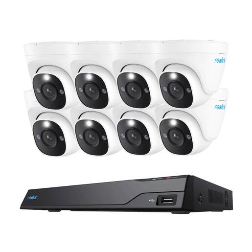REOLINK NVR snimac+ 8x kamera NVS16-12MD8 4K, 12MP, 16 kanalni NVR, 4TB HDD, 8x kamera