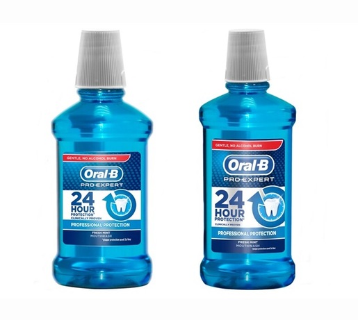 Oral-B vodica za ispiranje usta Pro-Expert, 500 ml + 250 ml