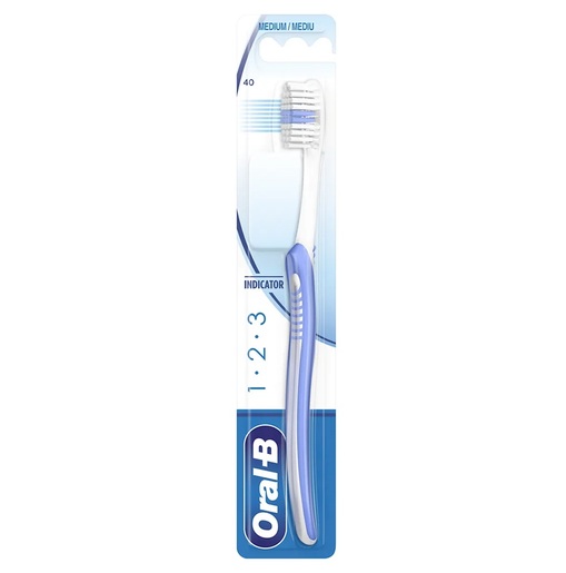 Oral-B četkica za zube Indicator 1-2-3 40 Medium, 1 kom