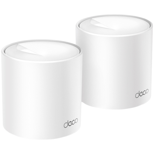TP-Link Deco X10 (2-pack) AX1500 Whole Home Mesh Wi-Fi 6 System, 300 Mbps at 2.4 GHz + 1201 Mbps at 5 GHz,Internal Antennas, 2× Gigabit Ports