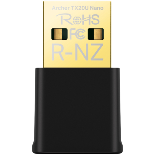 TP-Link Archer TX20U Nano AX1800 Nano Dual Band Wi-Fi 6 USB Adapter, 1201 Mbps at 5 GHz + 574 Mbps at 2.4 GHz, 2xInternal Antennas
