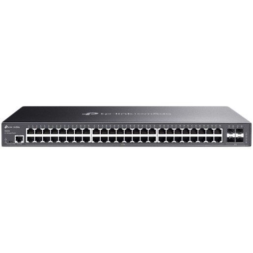 TP-Link SG3452 Omada 48-Port Gigabit L2+ Managed Switch with 4 SFP Slots, 48× Gigabit RJ45 ports and 4× Gigabit SFP slots, Static Routing
