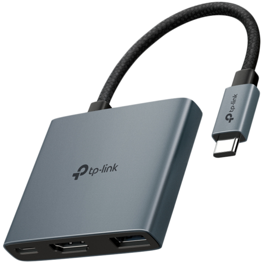 TP-Link UH3020C USB Type-C 3-Port Hub, 1 x USB-C Connector,1 x HDMI 4K 60Hz Port, 1 x USB-C PD 100W Port,1 x USB-A 3.0 Ports
