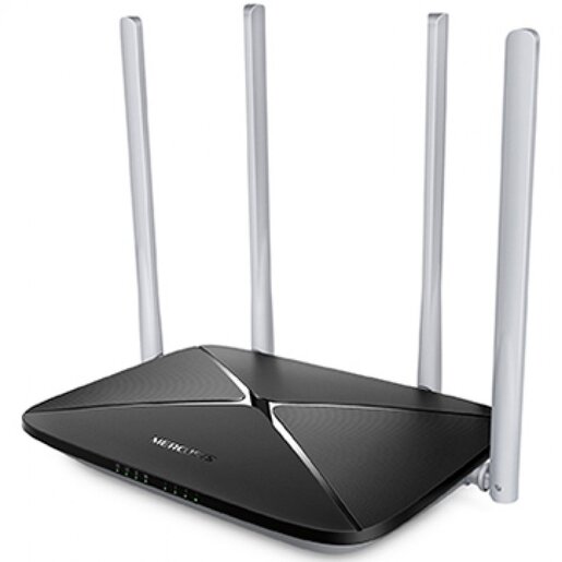 Mercusys AC1200 Dual Band Wireless Router 802.11ac, 4x10/100Mbps LAN ports, 1x10/100Mbps WAN port