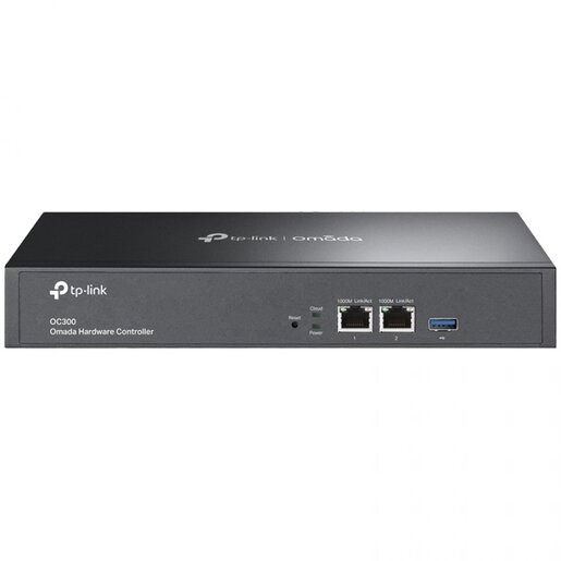TP-Link OC300 Omada Hardware Controller, 2× 10/100/1000  Ports, 1× USB 3.0 Port, Cloud Access, Up to 500 Omada access points, 100 Omada switches