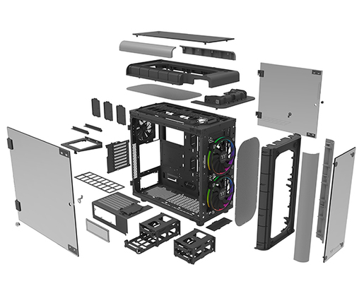 THERMALTAKE kućište  Level 20 GT ARGBE-ATX, 4x TG panels,Full tower2x 200mm front fan, 1x 140mm rear fan