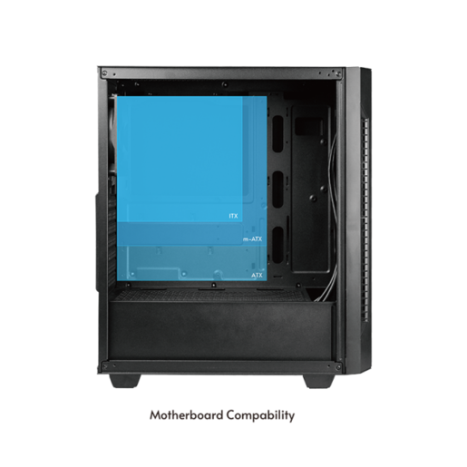 CHIEFTEC kućište AS-01B-OPATX midi tower, blackw/12cm PWM fan, bez PSU