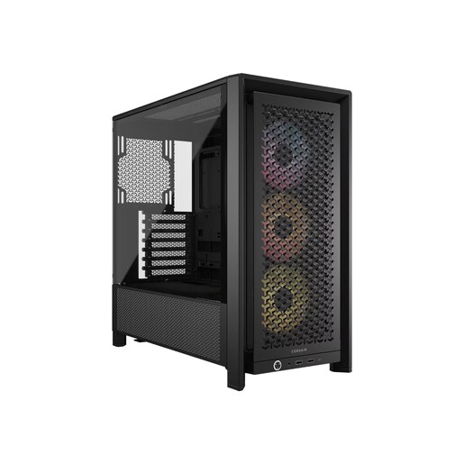 CORSAIR kućište FRAME 4000D RS ARGB 3xRS120 ARGB fans, 360mm rad170mm cooler, 430mm GPU, ATX, Black