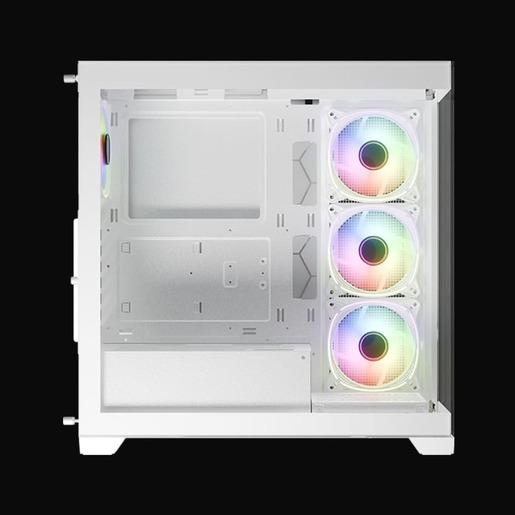 LC-POWER kućište Gaming 715W Midi-tower, ATX, 4x ARGB fan, 1x USB-C, 2x USB-A, White