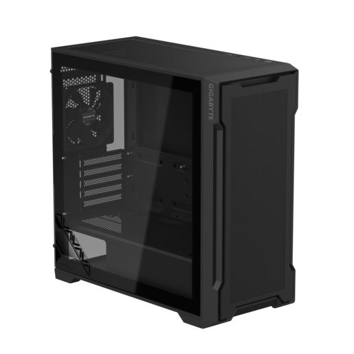 GIGABYTE kućište GB-C102G  C102 Glass, Mid Tower,  2x 120mm Fans, mATX