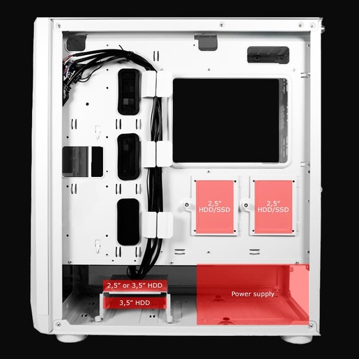 LC-POWER kućište Gaming 900W Midi-tower, E-ATX, ATX, Micro-ATX, Mini-ITX