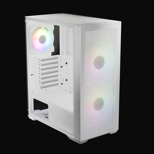 LC-POWER kućište Gaming 717W Meshwork L Light, White,2x 140mm fan, 1x 120 mm fan