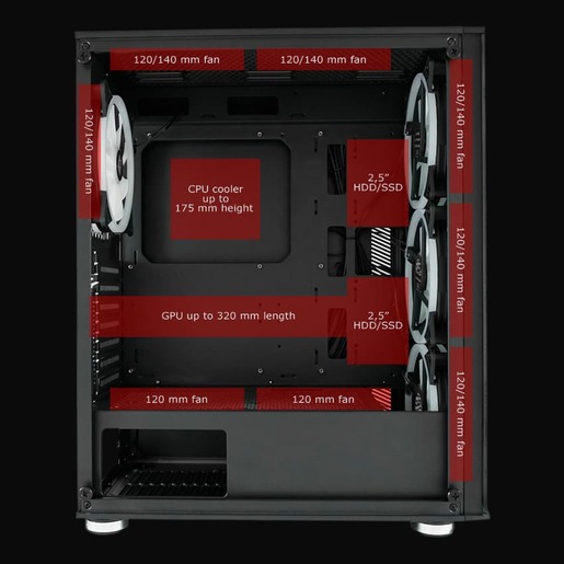 LC-POWER kućište Gaming 803B Shaded X  ATX gaming case