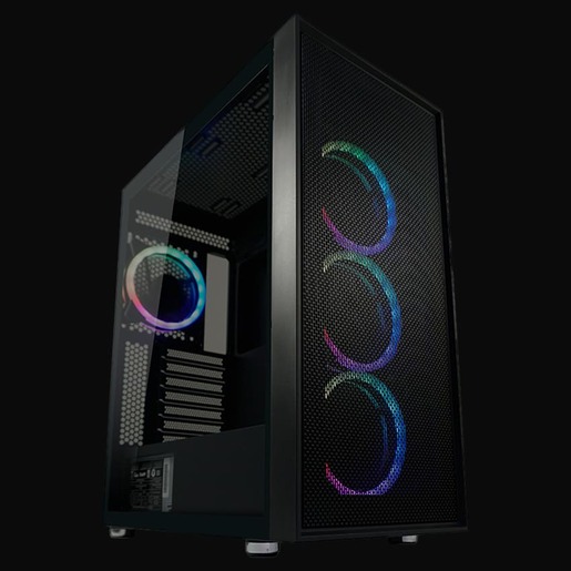 LC-POWER kućište Gaming 802B 4x 120mm RGB fans Black Wanderer X ATX gaming case