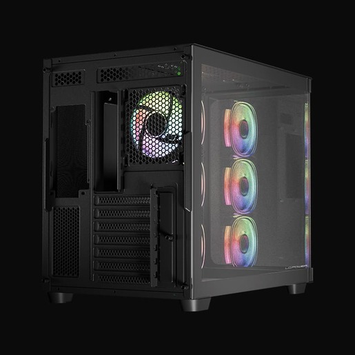 LC-POWER kućište Gaming 8001B Pro-Storm Dark, Midi tower BTF, ATX, Micro-ATX, Mini-ITX