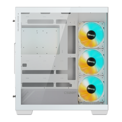 GIGABYTE kućište C500 Panoramic Stealt  Mid-tower, ATX, 4x ARGB fans White
