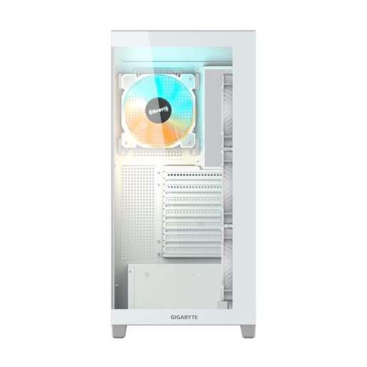 GIGABYTE kućište C500 Panoramic Stealt  Mid-tower, ATX, 4x ARGB fans White