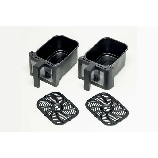 Ariete friteza na vrući zrak s dvije korpe 4631, 2400 W, crna