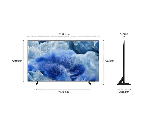 SAMSUNG QLED televizor QE50Q8FAAUXXH, 4K Ultra HD, Q4 AI Processor, Quantum HDR+, Motion Xcelerator, One UI Tizen, AirSlim