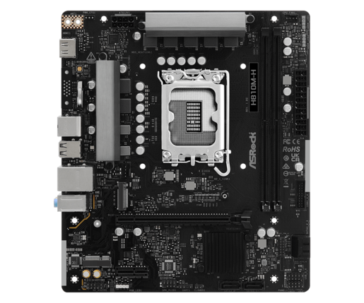 ASROCK matična ploča H810M-H, 2xDDR5, M.2, 4xSATA, 10xUSB,HDMI, Micro ATX