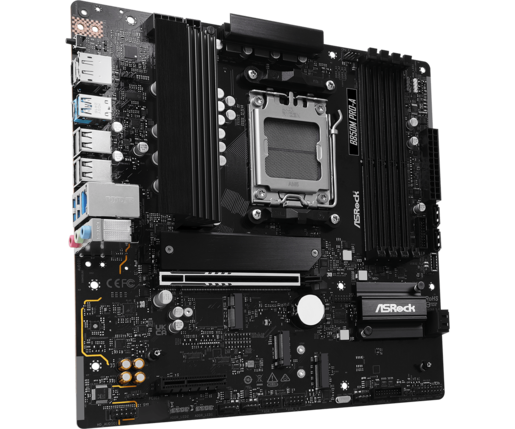 ASROCK matična ploča B850M PRO-A4xDDR5, 3xM.2, 4xSATA, 17xUSBHDMI, DP, RAID, Micro ATX