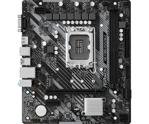 ASROCK matična ploča H610M-HVS M.2 R2.0 Intel H610,2xDDR4,VGA,HDMI,M.2,4xSATA3,6xUSB,micro ATX