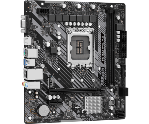 ASROCK matična ploča H610M-HVS M.2 R2.0 Intel H610,2xDDR4,VGA,HDMI,M.2,4xSATA3,6xUSB,micro ATX