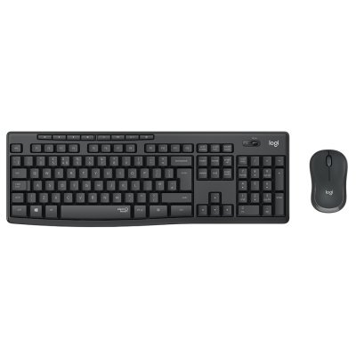 LOGITECH miš i  tastatura  set MK295 Silent Wireless Combo, bežična, siva