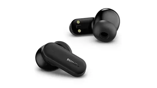 PHILIPS Bluetooth® slušalice TAT6000BK BT, blokiranje buke, Pametna kutija za punjenje, Tehnologija s 4 mikrofona, Crna