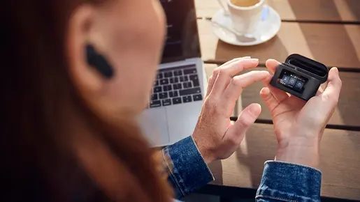 PHILIPS Bluetooth® slušalice TAT6000BK BT, blokiranje buke, Pametna kutija za punjenje, Tehnologija s 4 mikrofona, Crna