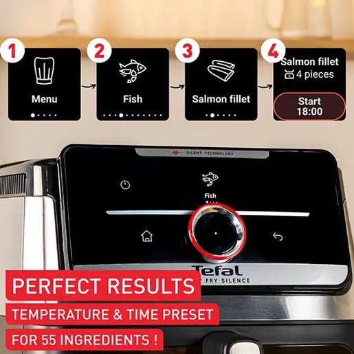 TEFAL friteza na vrući zrak EY876DE1 Easy Fry Smart & Silence XXL, 7 L