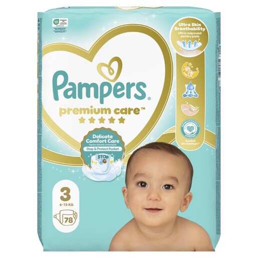 Pampers Premium Care Jumbo Pack pelene, vel. 3 (6-10kg), 78 kom