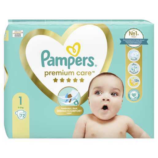 Pampers Premium Care pelene, vel. 1 (2-5kg), 72 kom