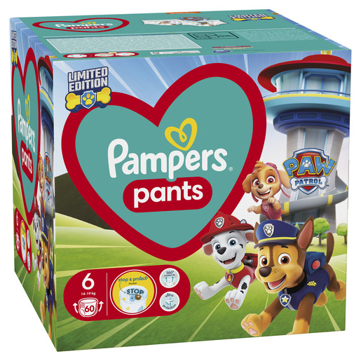 Pampers Pants Paw Patrol pelene, S6, 60 kom