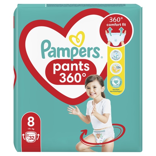 Pampers Pants Jumbo Pack pelene, vel. 8 (19+kg), 32 kom
