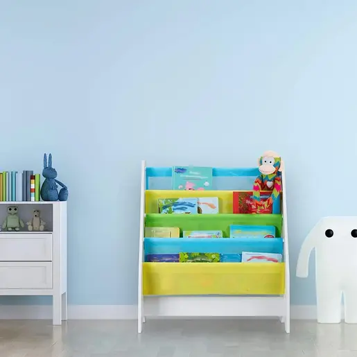 KINDER HOME Polica za knjige i igračke šarena JVTR-3181